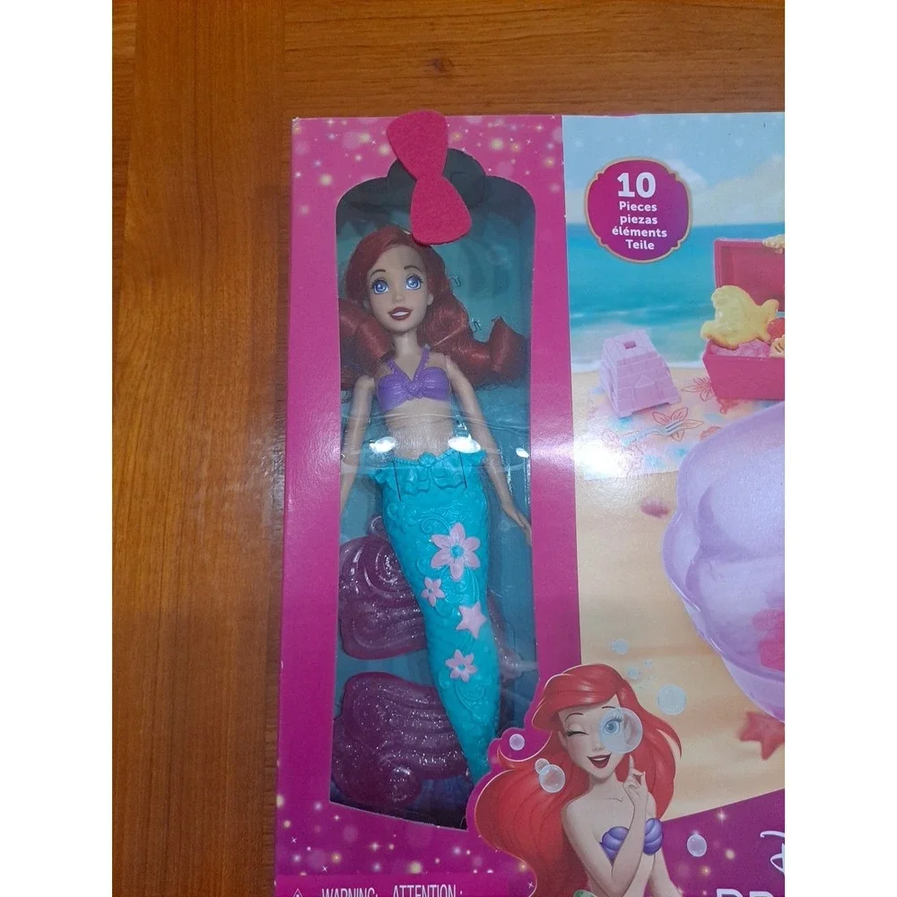 NIB‎ Mattel Disney Princess Ariel Mermaid Doll & Swim And Moldable Sand HWB39